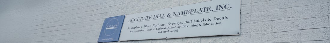 Accurate Dial & Nameplate Outdoor Sign